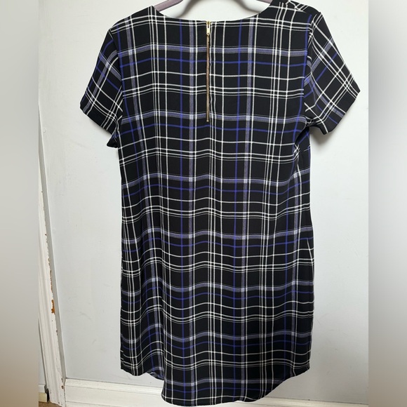 Cynthia Rowley Plaid Short Sleeve Mini Dress size 8 📚Back to School🤓 - Picture 2 of 5